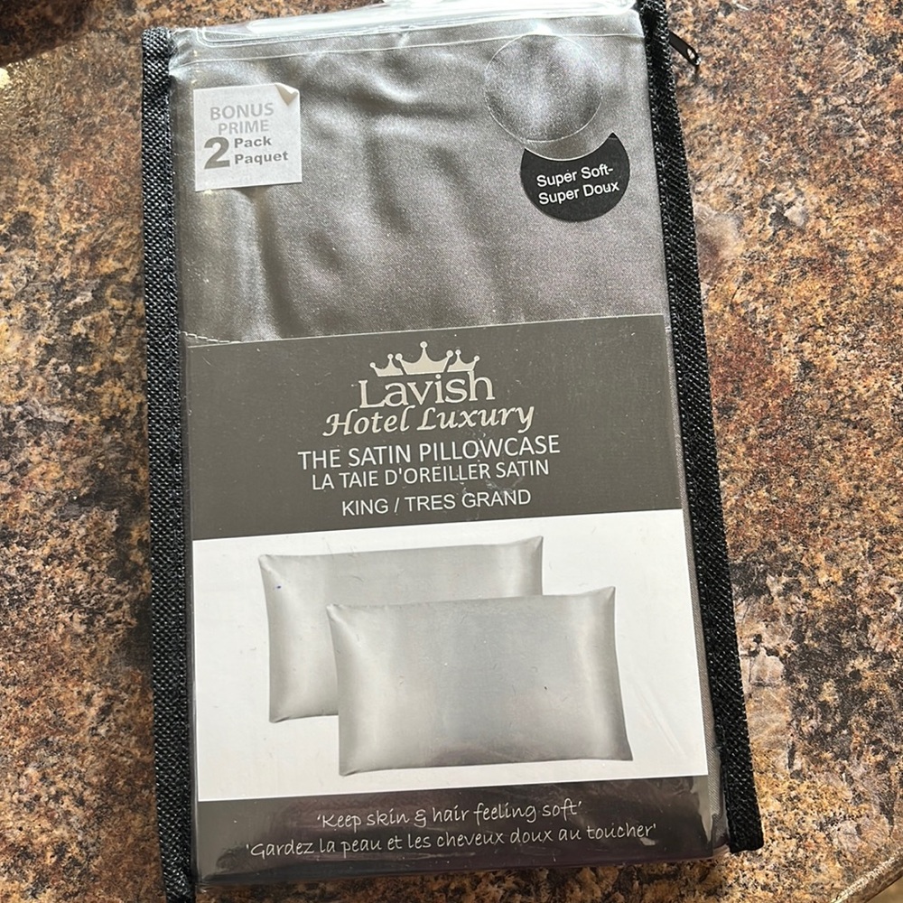 Satin pillowcase x2